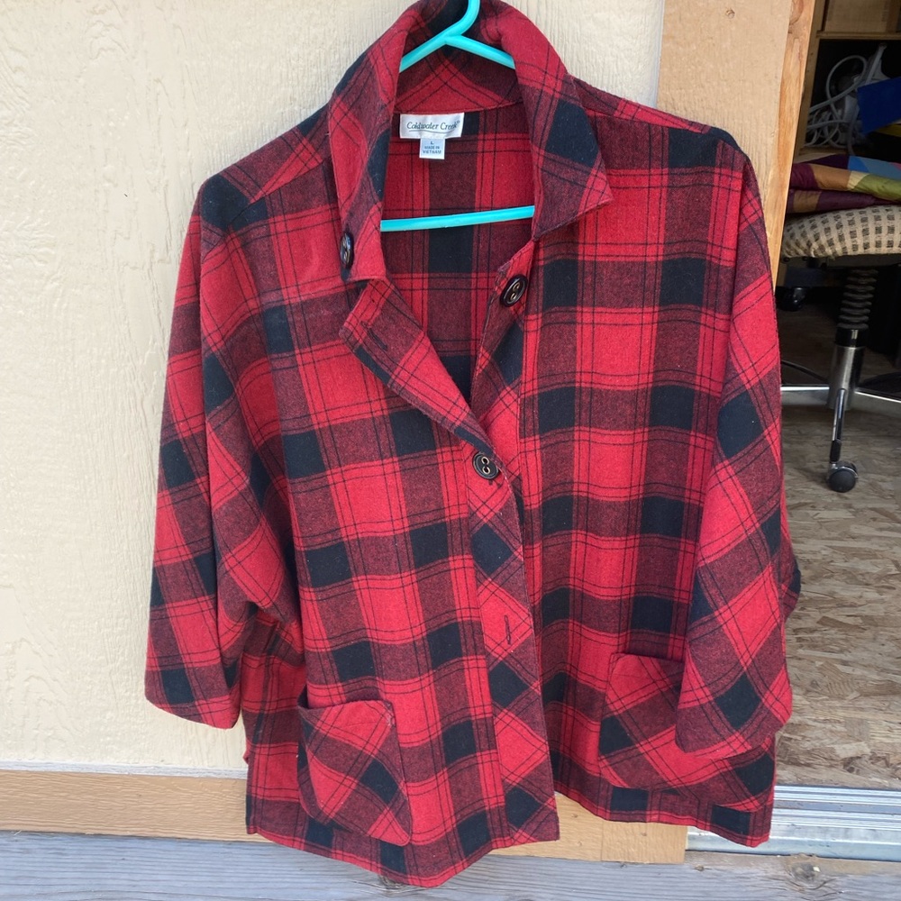 Coldwater Creek cropped sleeve jacket